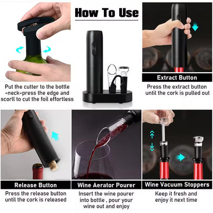 HomeKitchenVibes ™   Electric Wine Bottle Opener