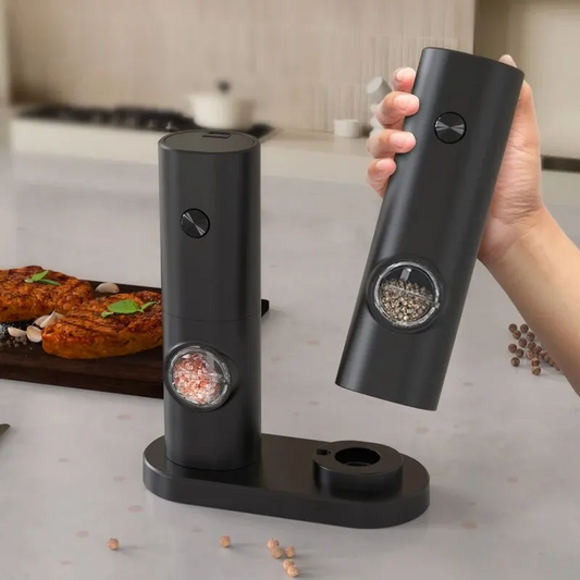 HomeKitchenVibes ™  Automatic Mill Pepper And Salt Grinder