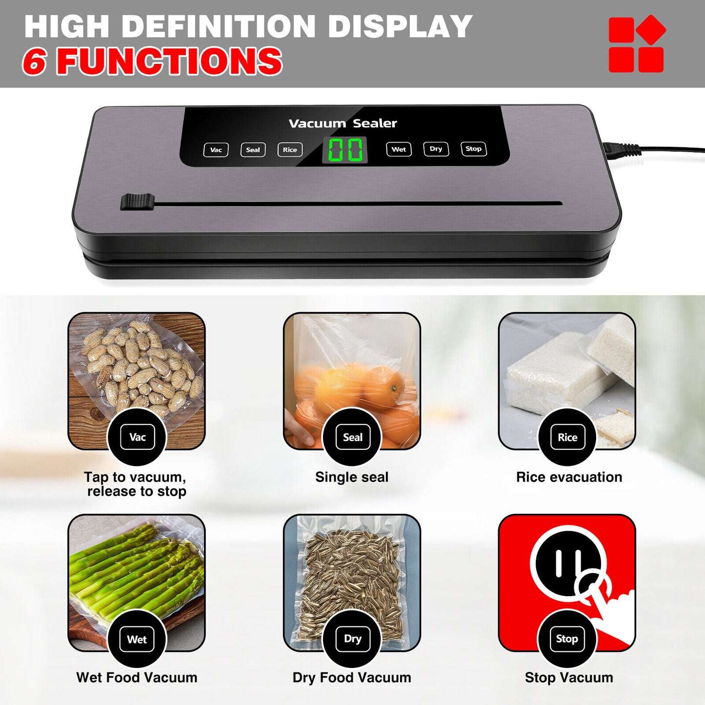 HomeKitchenVibes™  Electric Vacuum Sealer