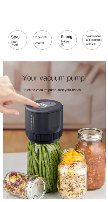 HomeKitchenVibes ™  Jar Vacuum Sealer Kit