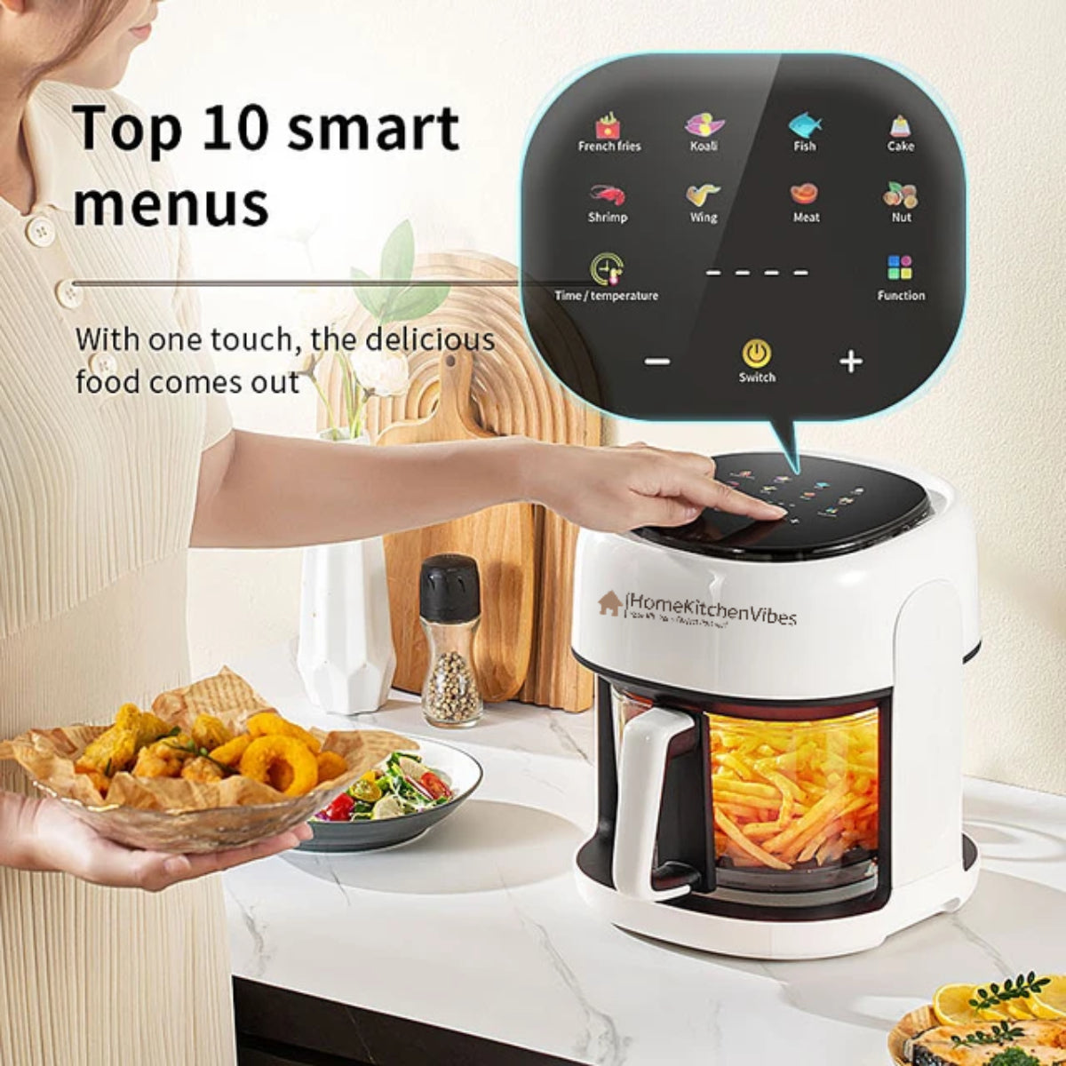 HomeKitchenVibes™   Smart Air Fryer